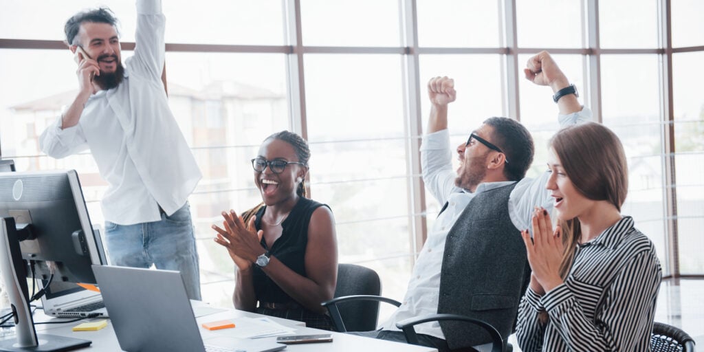 Successful digital transformation project team